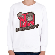 PRINTFASHION MINECRAFT - Gyerek pulóver - Fehér