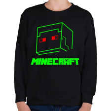 PRINTFASHION Minecraft - Gyerek pulóver - Fekete gyerek pulóver, kardigán