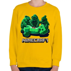 PRINTFASHION Minecraft - Gyerek pulóver - Sárga