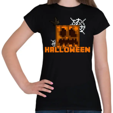 PRINTFASHION minecraft halloween - Női póló - Fekete
