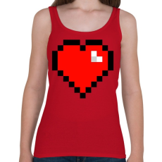 PRINTFASHION Minecraft Hearth - Női atléta - Cseresznyepiros
