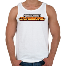 PRINTFASHION Minecraft játékmód - Férfi atléta - Fehér