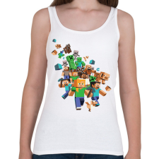 PRINTFASHION Minecraft karakterek - Női atléta - Fehér női trikó
