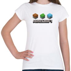 PRINTFASHION Minecraft - Női póló - Fehér