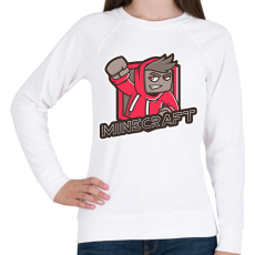 PRINTFASHION MINECRAFT - Női pulóver - Fehér