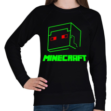PRINTFASHION Minecraft - Női pulóver - Fekete