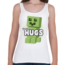 PRINTFASHION Minecraft ölelés - Női atléta - Fehér