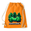 PRINTFASHION Minecraft - Sportzsák, Tornazsák - Narancssárga