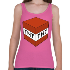PRINTFASHION Minecraft TNT - Női atléta - Rózsaszín