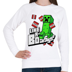 PRINTFASHION Minecraft TNT - Női pulóver - Fehér