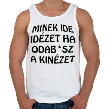 PRINTFASHION Minek ide... - Férfi atléta - Fehér atléta, trikó