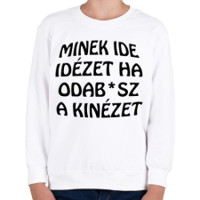 PRINTFASHION Minek ide... - Gyerek pulóver - Fehér gyerek pulóver, kardigán