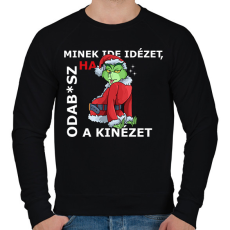 PRINTFASHION Minek ide idézet? - Férfi pulóver - Fekete