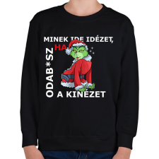 PRINTFASHION Minek ide idézet? - Gyerek pulóver - Fekete gyerek pulóver, kardigán