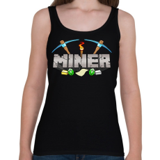 PRINTFASHION Miner - Női atléta - Fekete