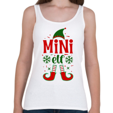 PRINTFASHION Mini elf - Női atléta - Fehér női trikó