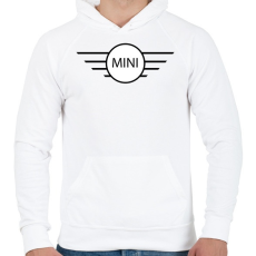 PRINTFASHION Mini - Férfi kapucnis pulóver - Fehér