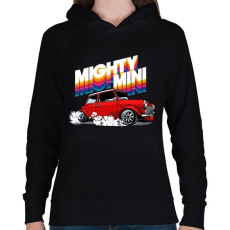PRINTFASHION Mini Morris - Női kapucnis pulóver - Fekete