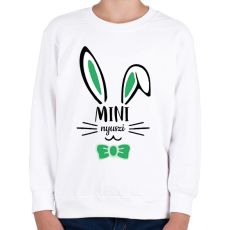 PRINTFASHION Mini nyuszi - fiú - Gyerek pulóver - Fehér
