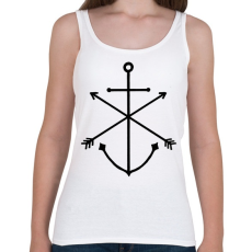 PRINTFASHION Minimal Anchor  - Női atléta - Fehér