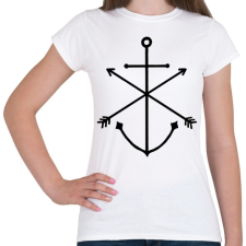 PRINTFASHION Minimal Anchor  - Női póló - Fehér női póló