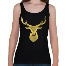 PRINTFASHION Minimal szarvas - Női atléta - Fekete női trikó