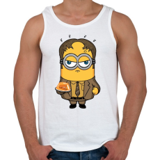 PRINTFASHION Minions - Férfi atléta - Fehér