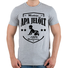 PRINTFASHION Minőségi apajelölt - Férfi póló - Sport szürke