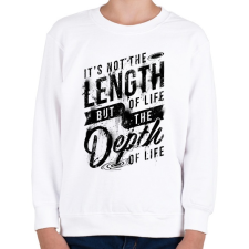 PRINTFASHION Minőségi élet - Gyerek pulóver - Fehér gyerek pulóver, kardigán