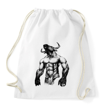 PRINTFASHION Minotaurus - Sportzsák, Tornazsák - Fehér tornazsák
