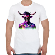 PRINTFASHION Minotaurusz_Zombi_1 - Férfi póló - Fehér férfi póló