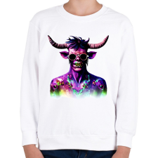 PRINTFASHION Minotaurusz_Zombi_1 - Gyerek pulóver - Fehér gyerek pulóver, kardigán