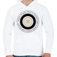 PRINTFASHION Mint a napóra - Férfi kapucnis pulóver - Fehér