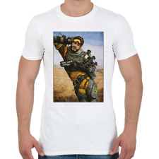 PRINTFASHION Mirage - Apex Legends - Férfi póló - Fehér férfi póló