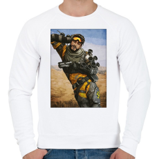 PRINTFASHION Mirage - Apex Legends - Férfi pulóver - Fehér