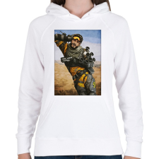 PRINTFASHION Mirage - Apex Legends - Női kapucnis pulóver - Fehér női pulóver, kardigán