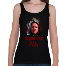 PRINTFASHION MISERY2 - Női atléta - Fekete női trikó