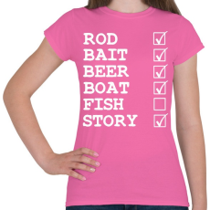 PRINTFASHION Missing fish - Női póló - Rózsaszín