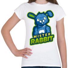 PRINTFASHION Mister Rabbit - Női póló - Fehér női póló