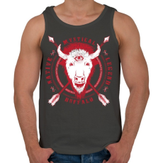 PRINTFASHION Misztikus bivaly - Férfi atléta - Sötétszürke