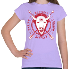 PRINTFASHION Misztikus bivaly - Női póló - Viola női póló