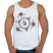 PRINTFASHION misztikus - Férfi atléta - Fehér atléta, trikó