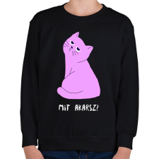 PRINTFASHION MIT AKARSZ - Gyerek pulóver - Fekete gyerek pulóver, kardigán