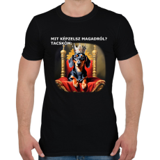 PRINTFASHION Mit képzelsz magadról - Férfi póló - Fekete