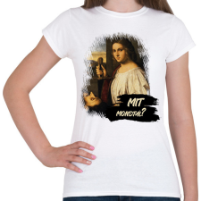 PRINTFASHION Mit mondtál? - Festmény - Női póló - Fehér női póló