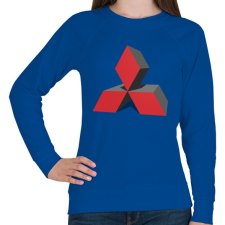 PRINTFASHION MITSUBISHI 3D - Női pulóver - Királykék női pulóver, kardigán