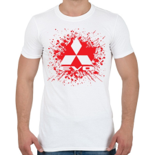 PRINTFASHION Mitsubishi Lancer Evo - Férfi póló - Fehér férfi póló