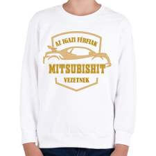 PRINTFASHION Mitsubishi sofőr - Gyerek pulóver - Fehér gyerek pulóver, kardigán