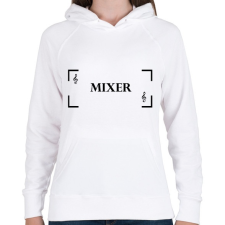 PRINTFASHION Mixer - Női kapucnis pulóver - Fehér női pulóver, kardigán