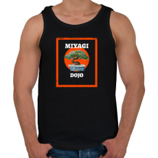 PRINTFASHION Miyagi do - Férfi atléta - Fekete